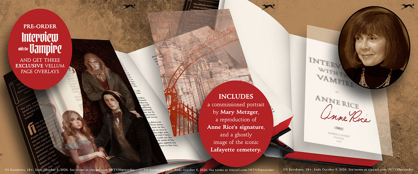 Anne Rice Interview with the Vampire 50th Anniversary covers